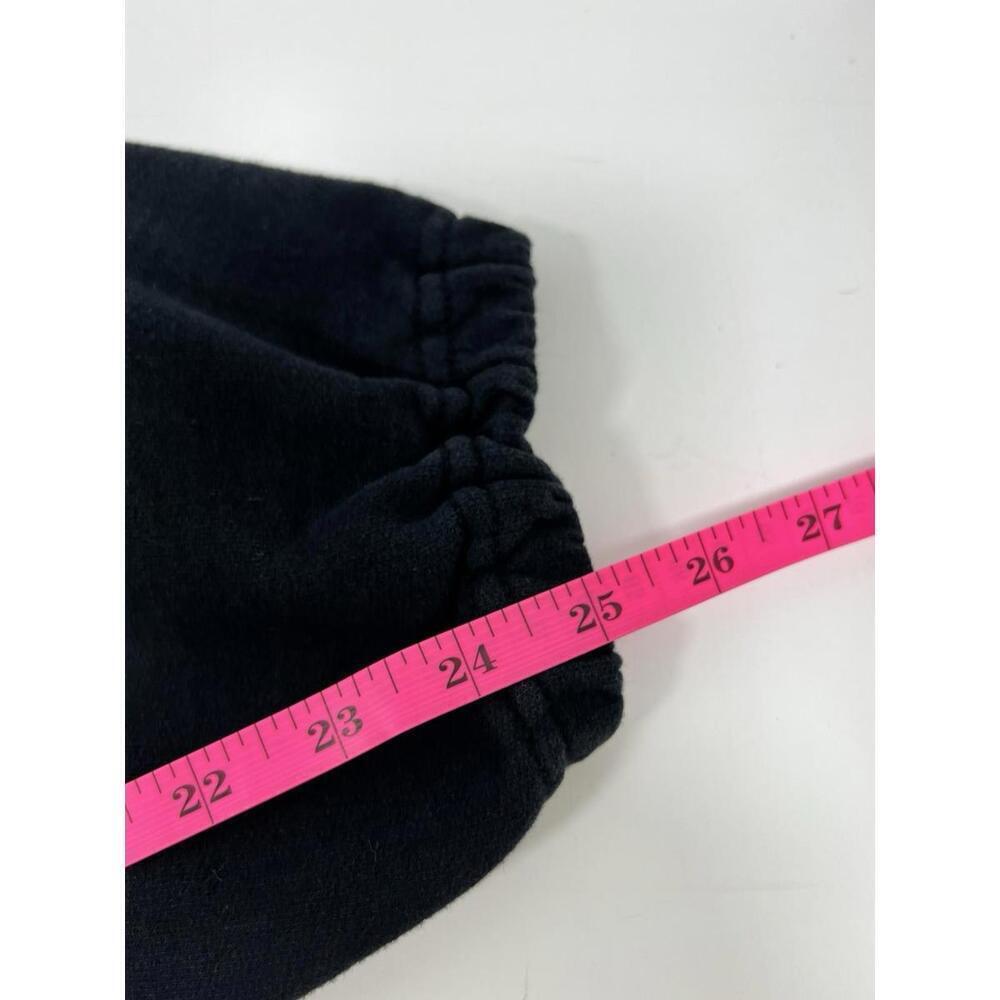 VTG 90s Nike Gray Tag Kids Blk Sweatpants Sz 10-12 Large Graphic Print USA Swoos - Picture 8 of 8